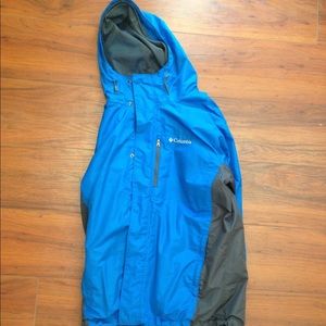 Columbia Windbreaker / Light Blue / Large